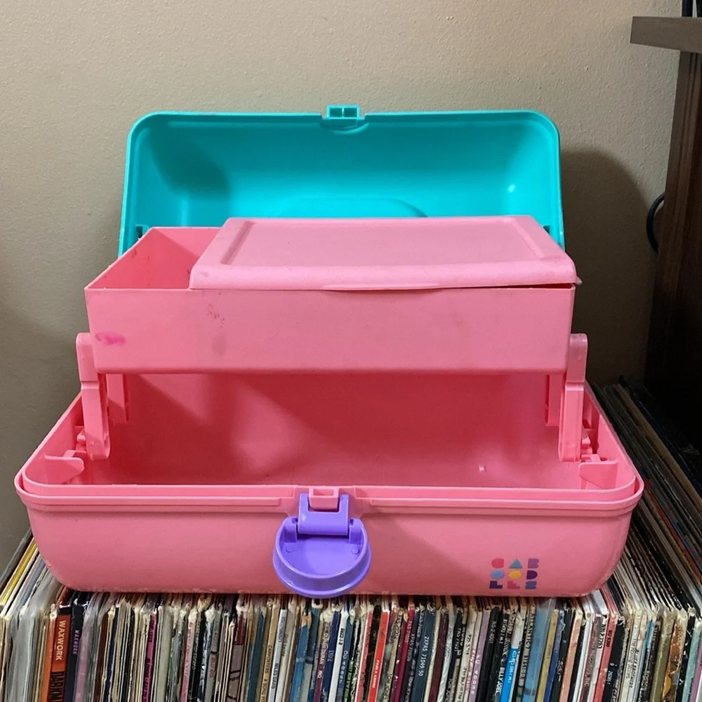 VTG Retro Caboodle Caboodles Make Up Storage Case Organizer Travel